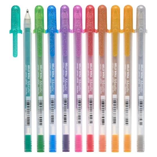 Arteza Gel Ink Colored Pens Set, Assorted Colors - Doodle, Draw, Journal -  60 Pack 